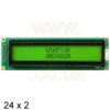 24 x 2 Line LCD display (2402A-YYH) - Winstar