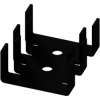 Finger shaped heatsink, (L x W x H) 30 x 25.4 x 13 mm, 15 K/W, black anodized, FK 214 SA CB