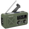 Radio Solarne, Przenośne Radio Awaryjne SOS, Powerbank 2000mAh, Latarka, dynamo na...