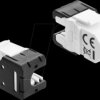 90939 Keystone Module RJ45 jack to LSA Cat.6a 45° angled connector, un