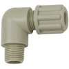 Angle screw-in fitting, L 40 mm, 10 bar, PP, for hose, 110875