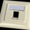 WKS OUTLET 1 Flush mount junction box for 1x Keystone module, RAL9010