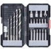kwb 108805 22-piece Drill Bit set with CR-V Bits and HSS Metal Drills