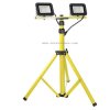 Statyw podwójny żółty 1,7m LED 2x20W Zext 0098