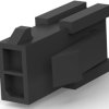 Plug housing, 2 pole, pitch 3 mm, straight, black, 794615-2