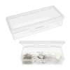 Prostokątne Pudełko Plastikowe 10,5x4,5x2,5cm Organizer Zamykany Pudełeczko