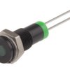 Lampka kontrolna do montażu panelowego 2V dc, zielona 6mm LED RS PRO