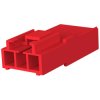 Socket housing, 3 pole, pitch 3.96 mm, straight, red, 176283-2