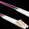 88086 Fiber optic cable LC Duplex Multimode OM4 angled 0.5 m