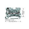 WAGO 769-176 1-conductor/1-pin Carrier Terminal Block Grey