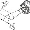 0142CDLF80A ERSADUR soldering tip, 8 mm, asymmetrical
