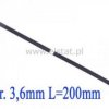 Opaska zaciskowa 3,6 x 200mm; czarne