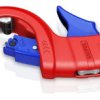 Obcinak do rur odpływowych z tworzywa sztucznego z tworzywa sztucznego, powlekane 202 mm KNIPEX 90 23 01 BK DP50