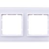 Berker.B.7 Glas Ramka 2- Krotna Szklana Śnieżnobiała 10126909