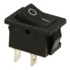 Przełącznik; klawiszowy (kołyskowy); VS5507 PRV380; ON-OFF; 1 tor; czarny; bez podświetlenia; bistabilny; konektory 4,8x0,8mm; 1