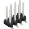 Pin header, 8 pole, pitch 2 mm, angled, black, 10126613