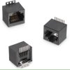 Złącze RJ45, 634108 Złącze RJ45 Żeńskie Montaż powierzchniowy Cat3 Wurth Elektronik Bez ekranowania Pionowy 4-żyłowe 1