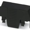 Upper part of housing, ABS/PC, (W x H x D) 22.6 x 75.26 x 36.95 mm, black, for enclosure, 1074972