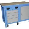 Aerotec 20142006 Stół warsztatowy (S x W x G) 1190 x 850 x 600 mm niebieski (ral 5015), szary (ral 7001)