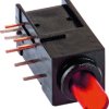 Pushbutton, 2 pole, red, illuminated  (red), 0.5 A/60 V, IP50, 1844.6235