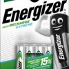 E300624400 Energizer Extreme 4x AAA rechargeable batteries, 800 mAh