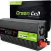 PRZETWORNICA NAPIĘCIA Green Cell PowerInverter LCD 12V / 230V 500W/1000W CZYSTA SINUSOIDA