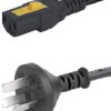 Przewód zasilania złącze A: IEC C13, złącze B: Wtyk chiński typu I 2m 10 A 250 V Czarny