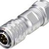 Złącze okrągłe męskie push-pull Weipu SF1210/P5 II, 5 pin, 180 V/AC, IP67, do lutowania