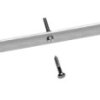 Mounting rail for measuring lead holder, white, (L) 1000 mm, HS 100