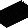 IC heatsink, (L x W x H) 33 x 19 x 4.8 mm, 25.8 K/W, black anodized, 10037011