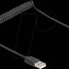 90368 USB 2.0 Coiled Cable USB Type-A male to USB Type-C™ male 0.45 m