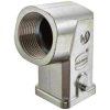 Grommet housing, size 3A, zinc die casting, 1 x M25, angled, longitudinal bow locking, IP44/IP65/IP67, 19620031645