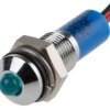 Lampka kontrolna do montażu panelowego 24V dc, niebieska 6mm LED Chrom Wyprowadzenia RS PRO