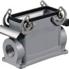 Surface mount housing, size D40, die-cast aluminum, M32, angled, cross bow locking, IP65, 1902990000