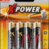 5015663 XPOWER, alkaline battery, AA (Mignon), 4 pcs.