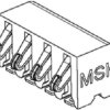 Molex Listwa kołkowa, żeńska, do wbudowania, standardowa Ilość pinów 4 Wymiary siatki: 2 mm 476150001 1 szt. taśma na du