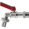 GARDENA 07333-20 Ball Valve Tap 1" Hose Connect 19 mm Silver/Red