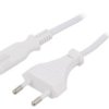 Kabel Cee 7/16 (C) Wtyk Iec C7 Żeński Pvc 5M Biały Kab-Eu-T2-5.0-Wh