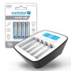 ZESTAW Ładowarka akumulatorków Ni-MH everActive NC-1000M + 4x akum everActive R03/AAA Ni-MH 800 mAh