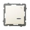 AS Wyłącznik schodowy z podświetleniem ecru ŁP-3GS/m/27 OSPEL