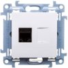 Simon 10 Gniazdo Komputerowe Pojedyncze Rj45 Kat.5E Białe C51.01/11