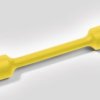 Heatshrink tubing, 2:1, (4.8/2.4 mm), PE, crosslinked, yellow, 305-04804