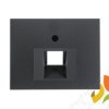 BERKER K.1 Płytka czołowa do gniazda przyłączeniowego pojedyncze UAE antracyt mat lakierowany 14077006 HAGER