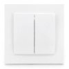 Łącznik światła podwójny, Alegra, kolor biały, 25111003