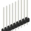 Pin header, 9 pole, pitch 2.54 mm, straight, black, 10048759