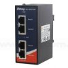 INJ-102GT-24V, Injector przemysłowy PoE, DIN, 2x10/1000 RJ-45 PoE + 2x10/1000 RJ-45, zasilanie 24V