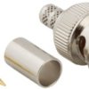 BNC plug 50 Ω, RG-59, RG-62, Belden 8221, Belden 9228, crimp connection, straight, 031-321-RFX