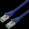 21453240 Patchkabel Cat.6a S/FTP (PiMF), blau, 0.5 m