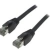 Cq8043s Patch Cord S/Ftp Cat 8.1 Linka Cu Lszh Czarny 1,5M 26Awg