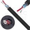 Kabel transmisyjny BiTsound DMX 1x2x0,25mm2 110ohm Cu OFC sceniczny ekranowany czarny Bitner